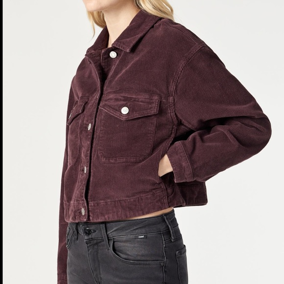 Mavi Women's Corduroy Jacket - Deep Burgundy - Picture 2 of 6